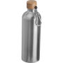 Drinkfles van rvs met karabijnhaak, 750 ml