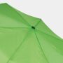 Stormvaste, automatisch te openen- en sluiten, uit 3 secties bestaande opvouwbare paraplu BORA lichtgroen