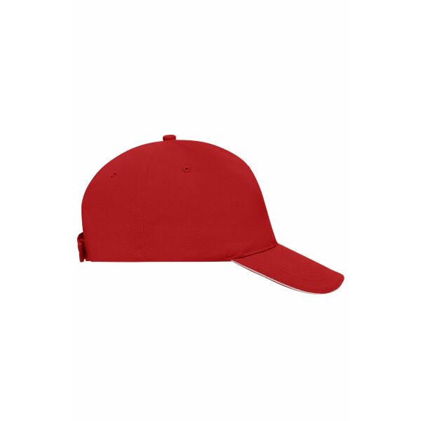 5 Panel Sandwich Cap red/white one size 5 Panel Sandwich Cap red/white one size
