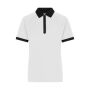 Ladies' Zip-Polo white/black XS