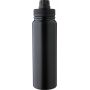 Roestvrijstalen dubbelwandige fles (800 ml) Zinnia zwart