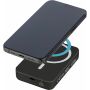 Gerecyclede draadloze oplader powerbank Meno zwart