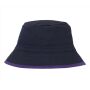 REVERSIBLE BUCKET HAT, NAVY / PURPLE, S/M, NEUTRAL