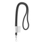 Polyester 2-kleurige koord-lanyard met full color label