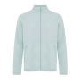 Iqoniq Talung gerecycled polyester fleece jas met rits, iceberg green (S)
