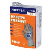 Snijbestendige handschoen, klasse C EN388-2016, met PU palm voor automaten