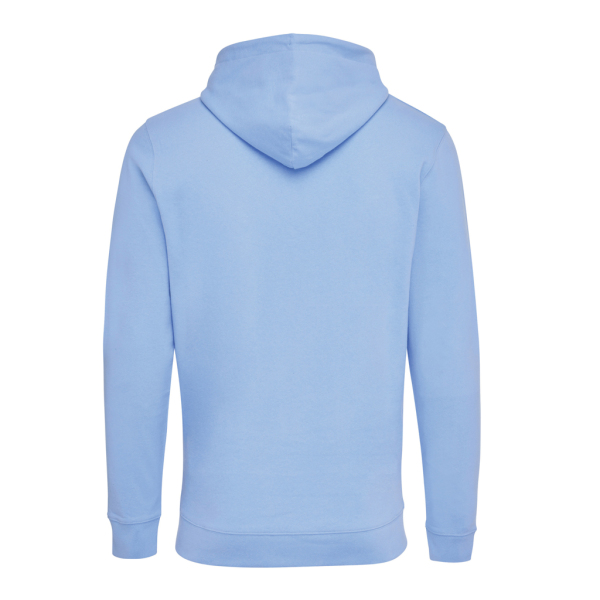 Iqoniq Jasper recycled cotton hoodie, sky blue (XL)