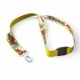 Polyester keycord met gesublimeerde satijnen overlay
