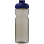 H2O Active® Base Tritan™ 650 ml sportfles met klapdeksel - Houtskool/Blauw