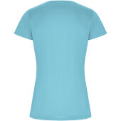 Imola sportshirt met korte mouwen voor dames - Turkoois - 2XL