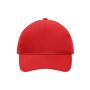 5 Panel Cap Heavy Cotton red