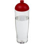H2O Active® Tempo 700 ml bidon met koepeldeksel - Transparant/Rood