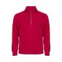 Basic Half Zip Red 4XL