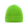 Knitted Cap bright green one size