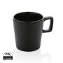Keramische moderne koffiemok 300 ml, zwart, zwart