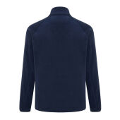 Iqoniq Talung gerecycled polyester fleece jas met rits, donkerblauw (XL)