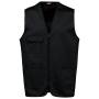 Gilet polykatoen multizakken Black 3XL