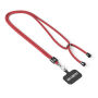 Crossbody, trendy duotone lanyard telefoonhouder van polyester Crossbody, trendy duotone lanyard telefoonhouder van polyester