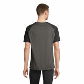 VORTEX - VORTEX RAGLAN T-SHIRT - XXL - Black/Charcoal Grey