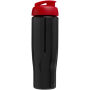 H2O Active® Tempo 700 ml sportfles met flipcapdeksel - Zwart/Rood