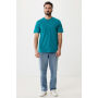 IQONIQ Sierra lichtgewicht gerecycled katoen t-shirt, verdigris (XXXL)