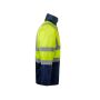 4-IN-1 TWO-TONE HIGH VISIBILITY PARKA, FLUO YELLOW/NAVY, 3XL, VELILLA