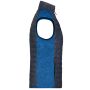Ladies' Knitted Hybrid Vest royal melange/anthracite melange XS
