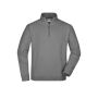 Round-Neck Zip sports-grey 3XL
