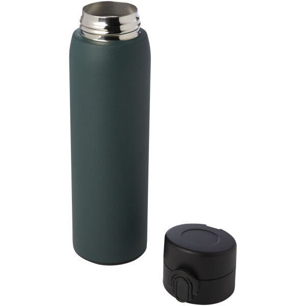 Sika 450 ml RCS certified recycled stainless steel insulated flask - Forest green