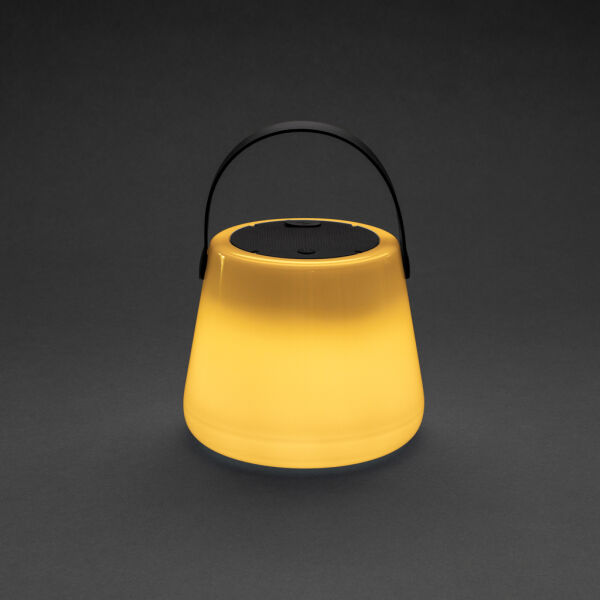 Solar Glow RCS gerecycled plastic USB-oplaadbare buitenlamp, wit Solar Glow RCS gerecycled plastic USB-oplaadbare buitenlamp, wit