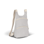 Gerecyclede rugzak met anti-diefstalzak op de achterkant. Pebble Grey / Ecume One Size
