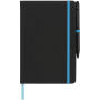 Noir Edge medium notitieboek - Zwart/Blauw Noir Edge medium notitieboek - Zwart/Blauw