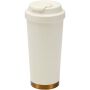 Hampton 480 ml RCS-beker van gerecycled roestvrij staal met dubbele wand en vacuümisolatie - Crème Hampton 480 ml RCS-beker van gerecycled roestvrij staal met dubbele wand en vacuümisolatie - Crème