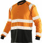 Longsleeve T-shirt UV-Pro HV Orange/Black XXL