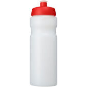 Baseline® Plus drinkfles van 650 ml - Rood/Transparant wit