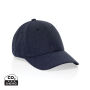 Milo AWARE™ recycled heather 6 paneel cap 200gr, donkerblauw