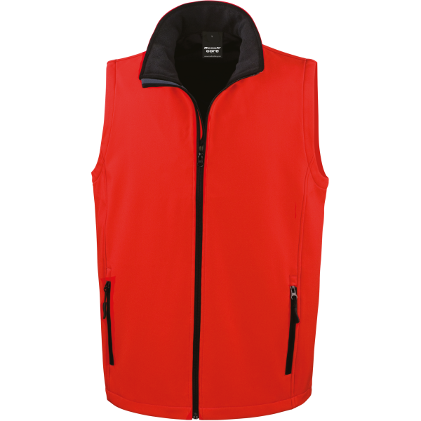 Core Printable Softshell Bodywarmer Red / Black 4XL Core Printable Softshell Bodywarmer Red / Black 4XL