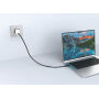 Arc RCS 60W 120 cm 2-in-1 snellaadkabel, zwart