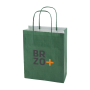 ARCE Papieren tas gekleurd - donkergroen