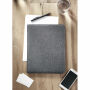 CASOVE - 300D RPET A4 portfolio - Wit/zwart