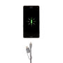 3-in-1 kabel met oprolmechanisme, grijs
