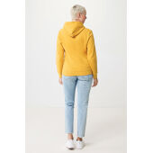 Iqoniq Jasper gerecycled katoen hoodie, ochre yellow (XXS)