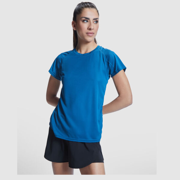 Bahrain short sleeve women's sports t-shirt - Fluor Coral - S