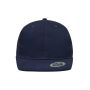 6 Panel Flat Peak Cap navy one size