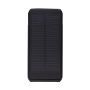 Skywave RCS gerecyclede kunststof zonne-powerbank 10000 mAh, zwart