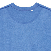 Iqoniq Denali gerecycled katoen sweater ongeverfd, heather blue (M)