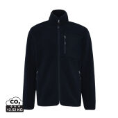 Iqoniq Diran gerecycled polyester pile-fleece jas, zwart (XL)