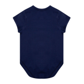 Body met korte mouwen van biologisch katoen Navy 3/6M