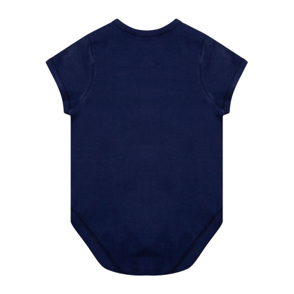 Body met korte mouwen van biologisch katoen Navy 3/6M Body met korte mouwen van biologisch katoen Navy 3/6M