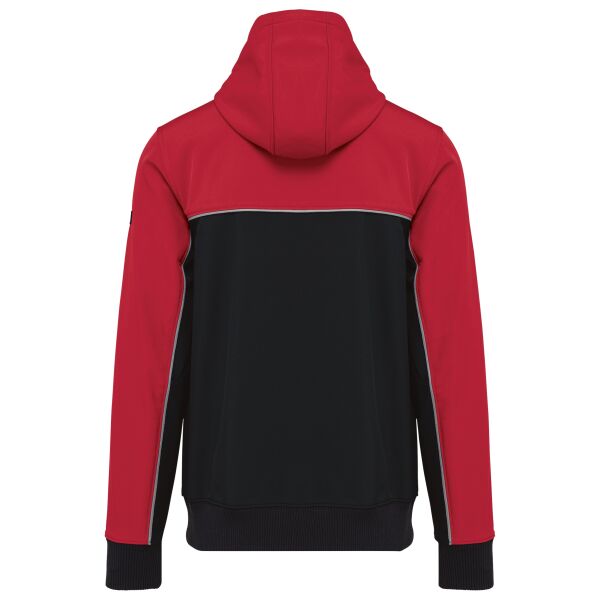 3-laags unisex softshelljas in twee kleuren Black / Red 3XL 3-laags unisex softshelljas in twee kleuren Black / Red 3XL